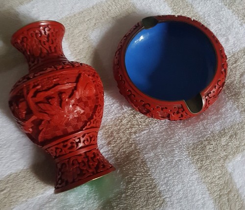 Chinalackvase aschenbecher - chinalackvase,