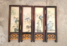 Asien China Miniatur Paravent