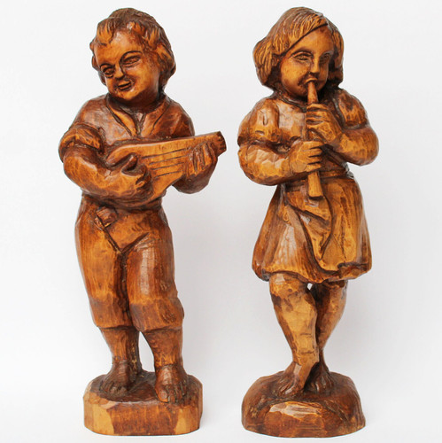 Holz skulpturen figuren - 2,
