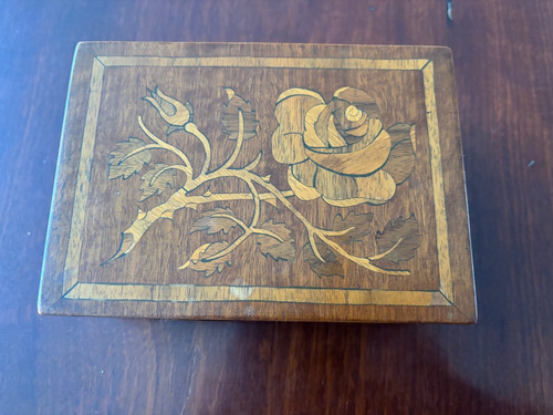 Vintage spieluhrkästchen holz - vintage,