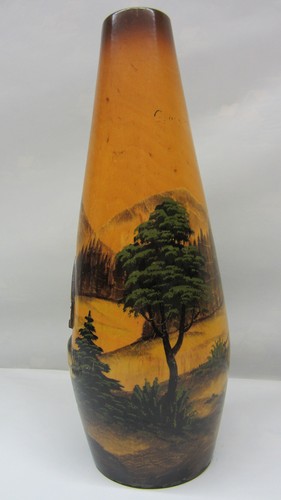 Handarbeit holzvase 60er - handarbeit, '50/'60er