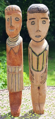 Holzfigur paar waga waka - paar, ahnen